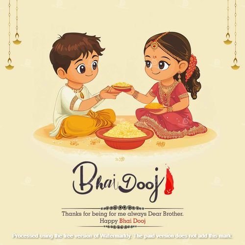 Happy Bhai Dooj PSD FILE