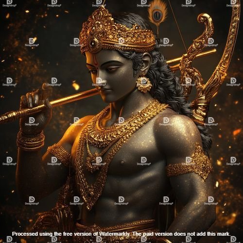 Happy Lord Ram Navami and Joyful Dussehra Image courtesy by MidJourney.